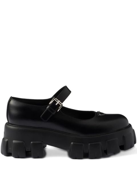 Prada logo-detail flat pumps - Black - zdjęcie produktu nr 1