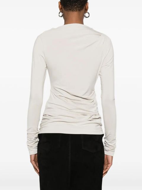 ENTIRE STUDIOS Drape long-sleeve top - Grey