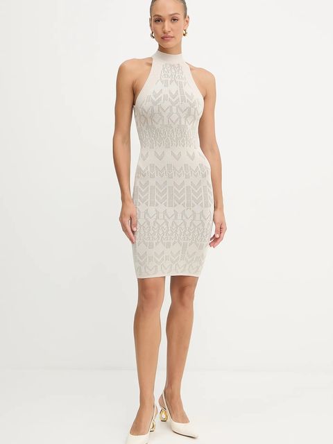 Marciano by Guess sukienka BILLIE kolor beżowy mini dopasowana 5YGK19 5877Z
