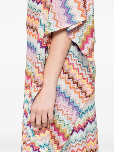 Missoni chevron V-neck maxi dress - Neutrals - zdjęcie produktu nr 2