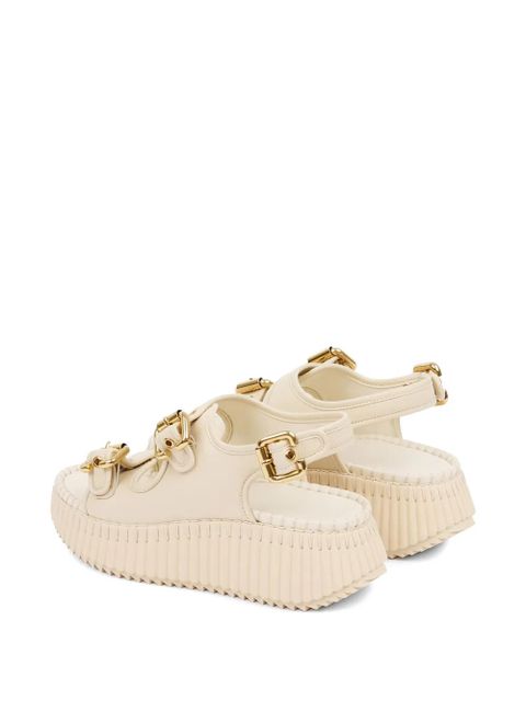 Chloé Nama leather sandals - Neutrals