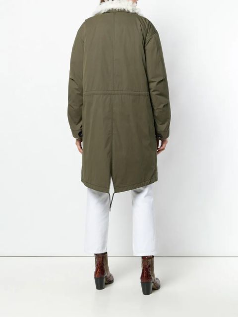 Yves Salomon padded military parka - Green