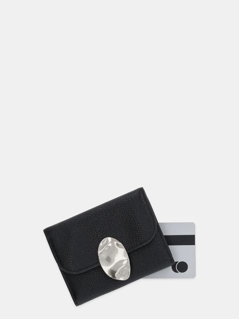 Calvin Klein etui na karty skórzane kolor czarny LV04F1062G