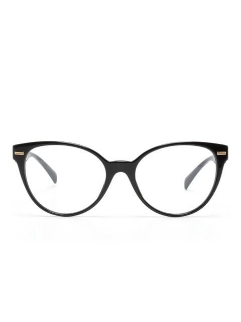 Versace Eyewear Medusa-plaque round-frame glasses - Black - zdjęcie produktu nr 1