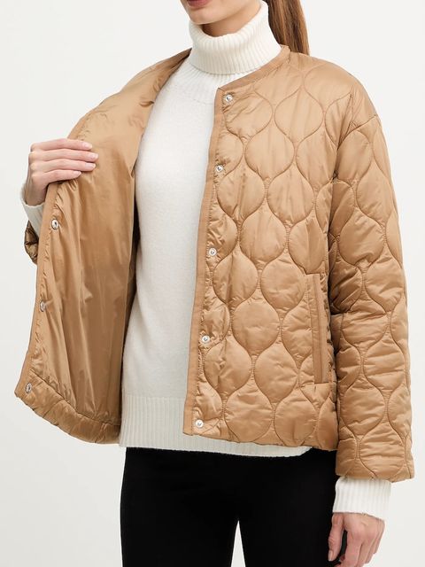 Liu Jo kurtka kolor zielony przejściowa MF5016 T091A