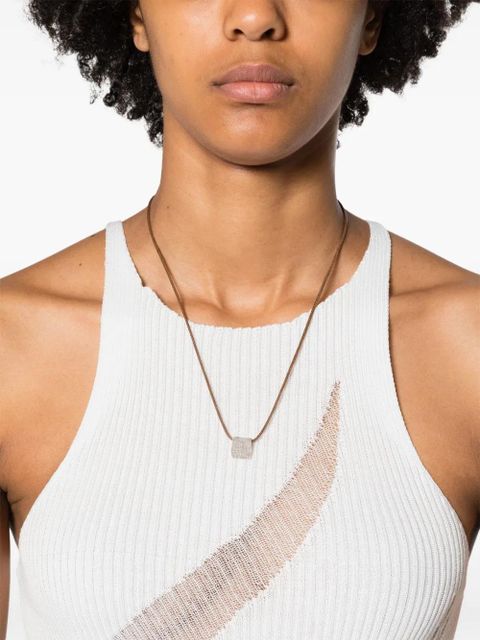 Missoma x Lucy Williams Byzantine-coin cord necklace - Silver - zdjęcie produktu nr 2