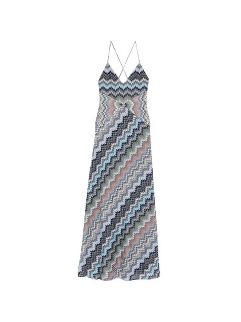 Missoni chevron strap maxi dress - Grey - zdjęcie produktu nr 1