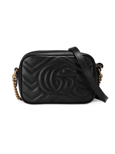 Gucci mini GG Marmont cross body bag - Black
