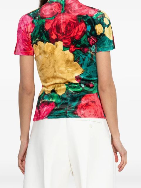 Balmain floral top - Red