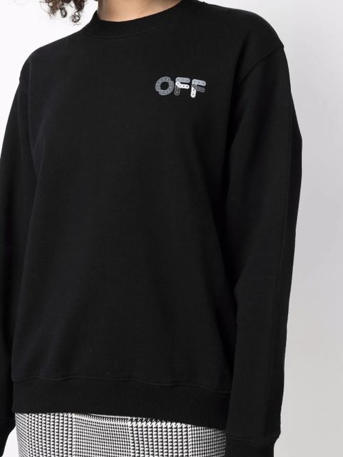 Off-White Arrows-print logo sweatshirt - Black