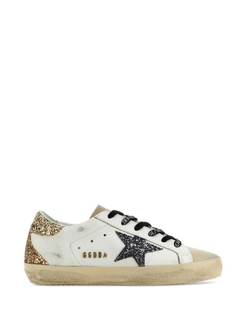 Golden Goose Super-Star glitter-embellished sneakers - Neutrals - zdjęcie produktu nr 1