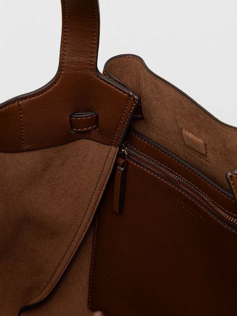 Tory Burch torebka zamszowa Romy Suede Tote