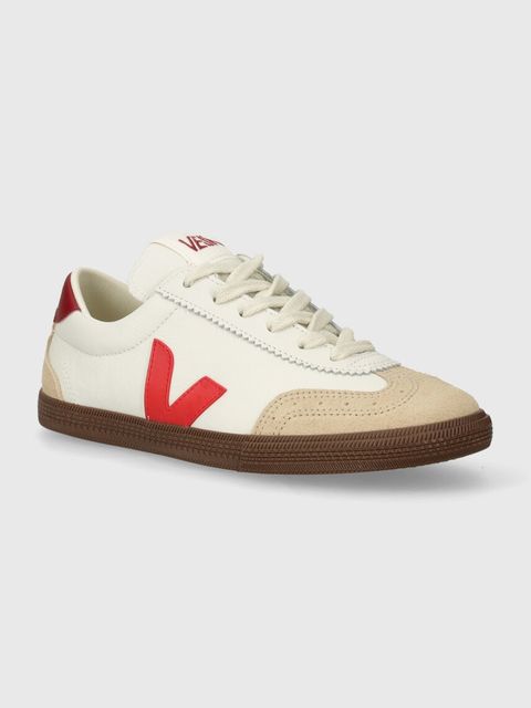 Veja tenisówki skórzane Volley damskie kolor biały VO2003533 - zdjęcie produktu nr 1