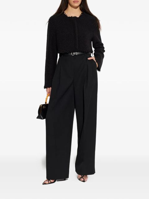 Jil Sander frayed cardigan - Black - zdjęcie produktu nr 2