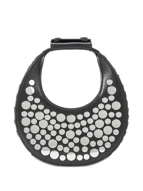 STAUD Goodnight Moon studded shoulder bag - Black