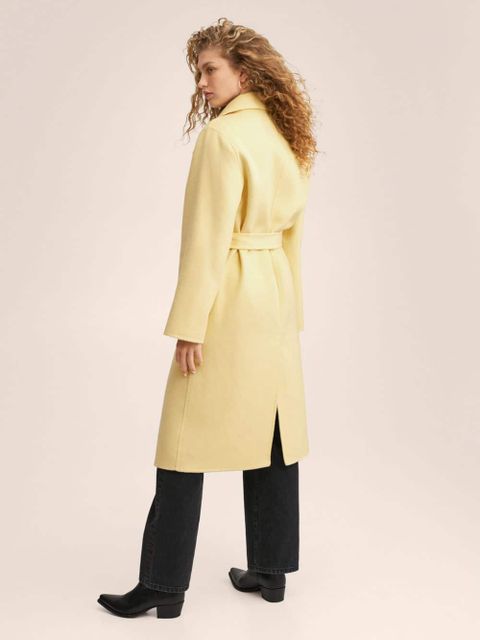 Płaszcz handmade z paskiem