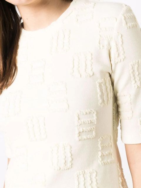 AMBUSH monogram-pattern T-shirt - Neutrals