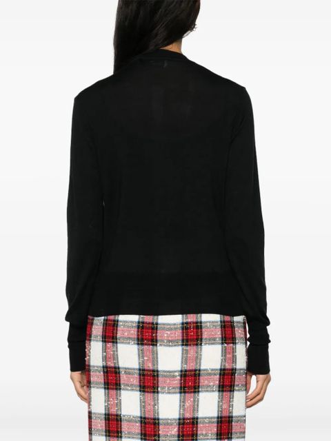 Vivienne Westwood Orb-embroidered cardigan - Black