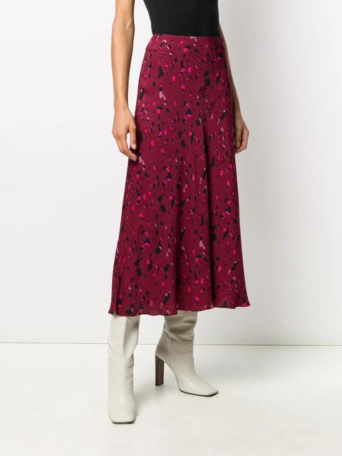 Ba&Sh Tomy leopard-print midi skirt - Purple - zdjęcie produktu nr 2