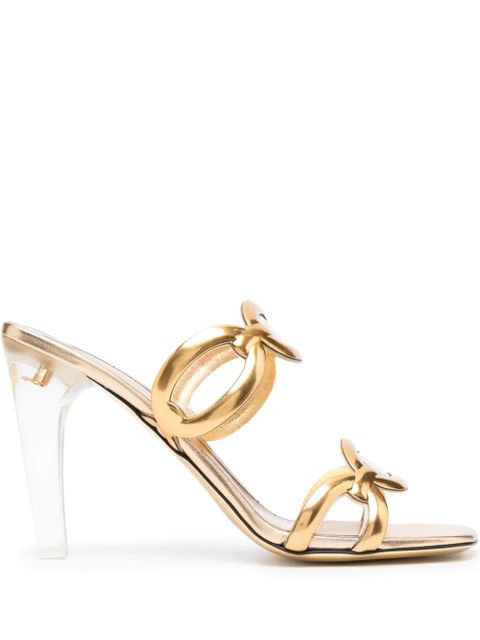 Valentino Garavani 100mm Chain 1967 sandals - Gold - zdjęcie produktu nr 1