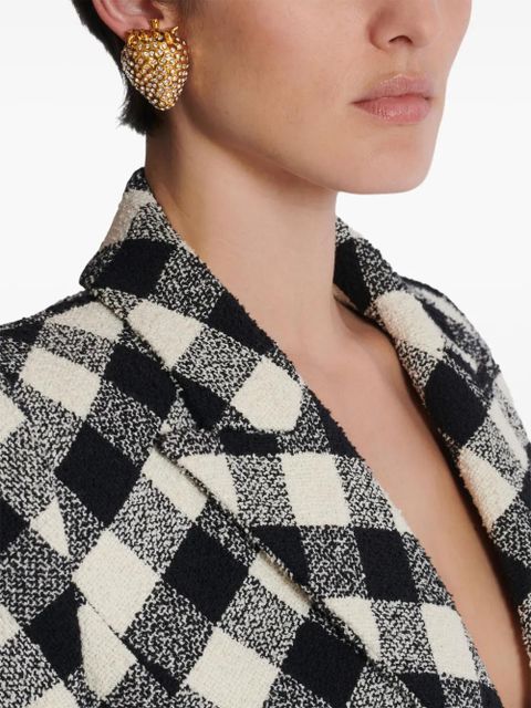 Balmain strawberry rhinestone earrings - Gold - zdjęcie produktu nr 2