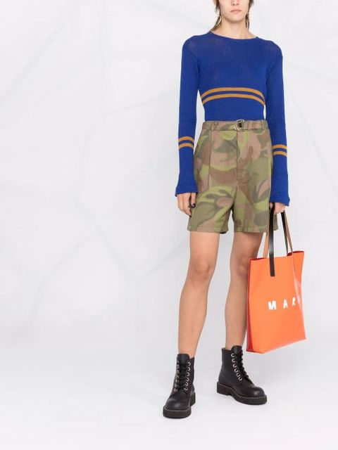 Marni all-over print shorts - Green - zdjęcie produktu nr 2