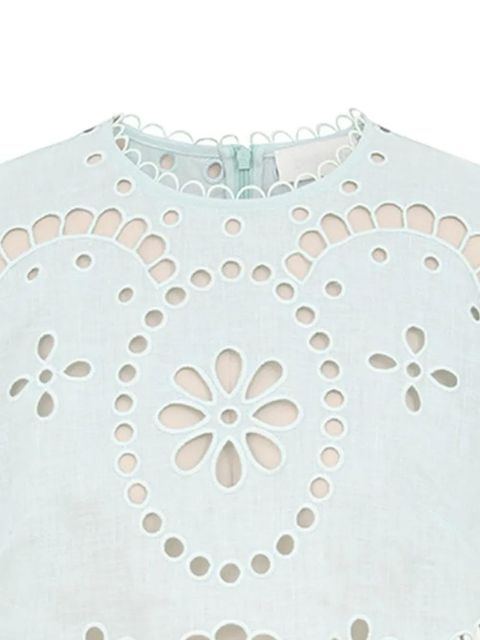 ZIMMERMANN Awaken embroidered blouse - Blue - zdjęcie produktu nr 2