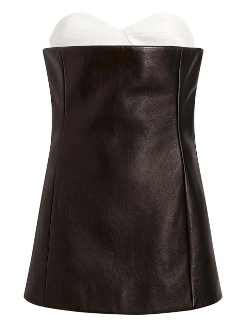 KHAITE Ayla leather top - Black - zdjęcie produktu nr 1
