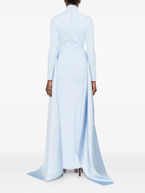 Solace London Olivia long-sleeved maxi dress - Blue