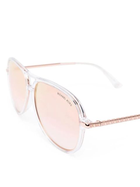 Michael Kors Breckenridge tinted aviator sunglasses - White