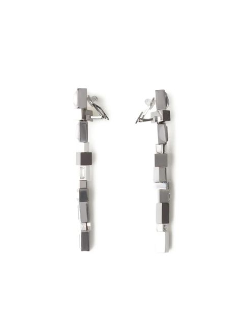 Lanvin crystal-embellished earrings - Silver