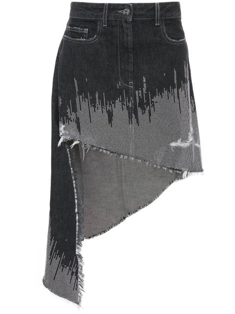 JW Anderson studded asymmetric denim skirt - Black - zdjęcie produktu nr 1