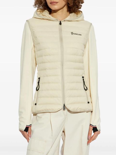 Moncler Grenoble logo-print puffer jacket - Neutrals