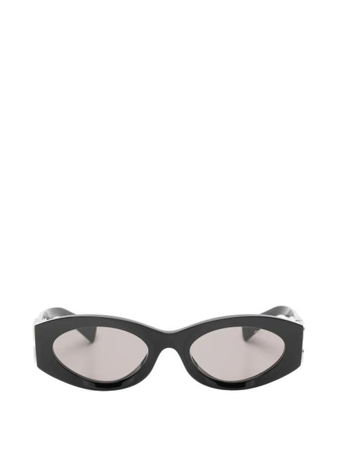Miu Miu Eyewear logo-plaque sunglasses - Black - zdjęcie produktu nr 1