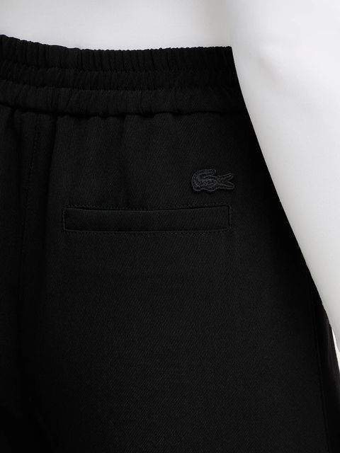 Lacoste spodnie damskie kolor czarny proste high waist HF2627 - zdjęcie produktu nr 2