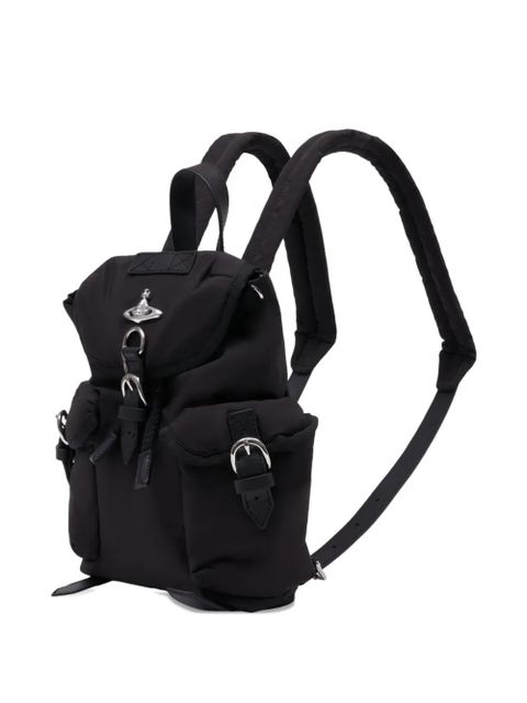 Vivienne Westwood small Highland logo-plaque backpack - Black - zdjęcie produktu nr 2