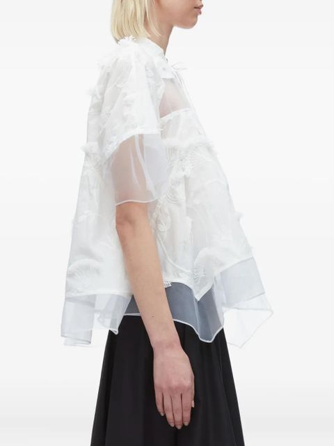 3.1 Phillip Lim floral-embroidered layered blouse - White