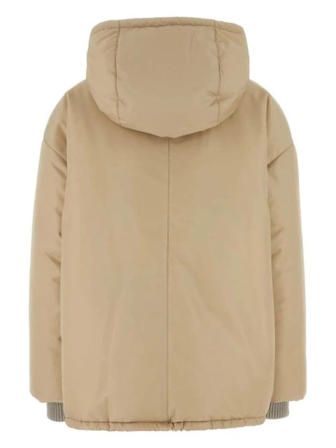 Miu Miu hooded down jacket - Neutrals - zdjęcie produktu nr 2