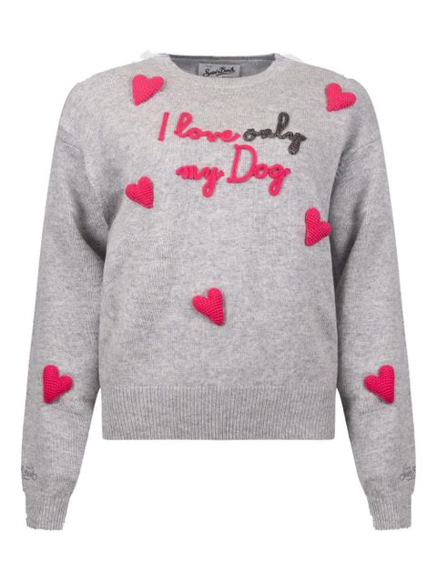 MC2 Saint Barth heart-detail sweater - Grey - zdjęcie produktu nr 1