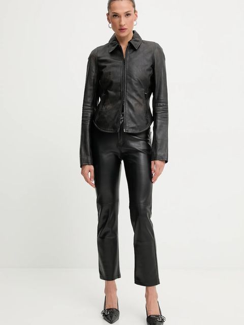 Diesel kurtka skórzana L-EGRAD kolor brązowy przejściowa A19596.0ILBS - zdjęcie produktu nr 2