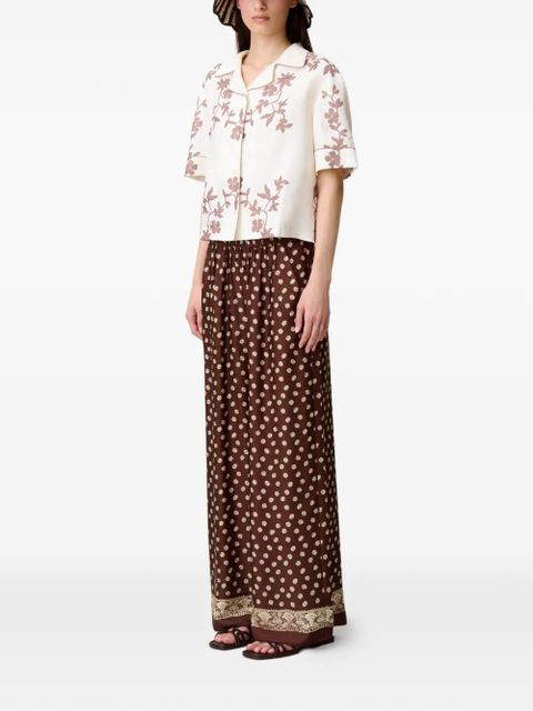 Claudie Pierlot floral-print shirt - White