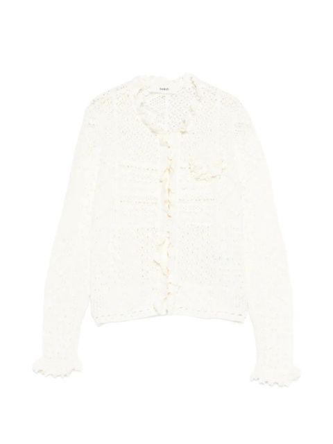 Ba&Sh ruffled crochet cardigan - Neutrals - zdjęcie produktu nr 1