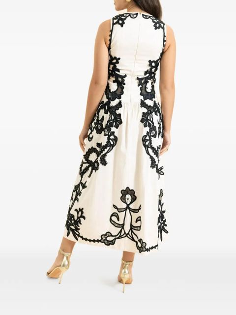 Ulla Johnson embroidered midi dress - White - zdjęcie produktu nr 2