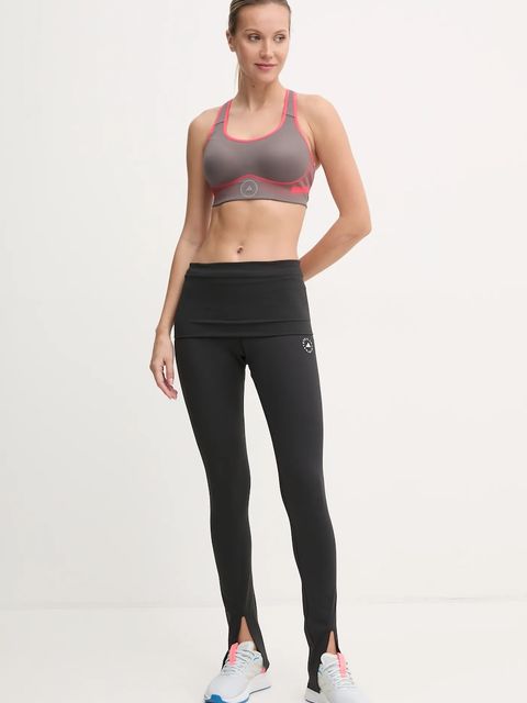 adidas by Stella McCartney legginsy treningowe TrueStrength kolor czarny gładkie IW0515