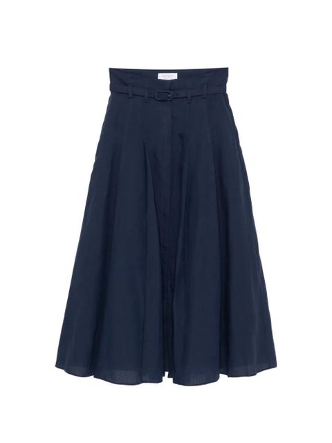 Gabriela Hearst Dugald Pleated Midi Skirt - Blue - zdjęcie produktu nr 1