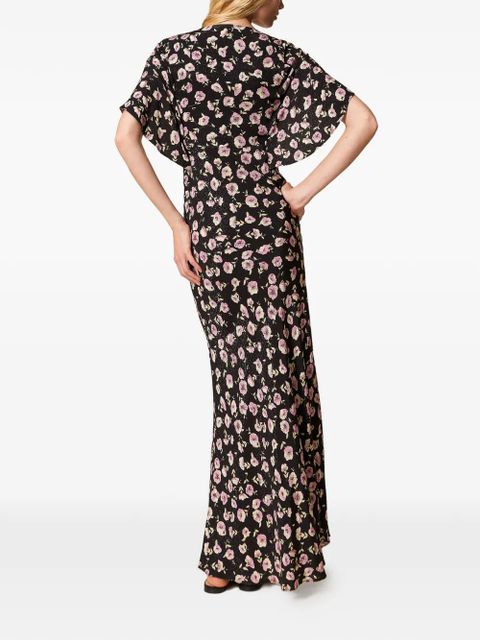 TWINSET floral-print maxi dress - Black