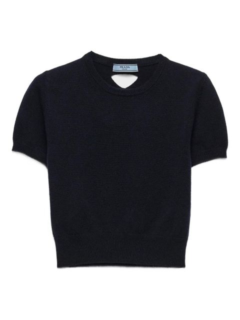 Prada short-sleeve crew-neck sweater - Blue