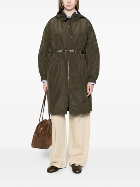Max Mara belt-waist parka coat - Green - zdjęcie produktu nr 2