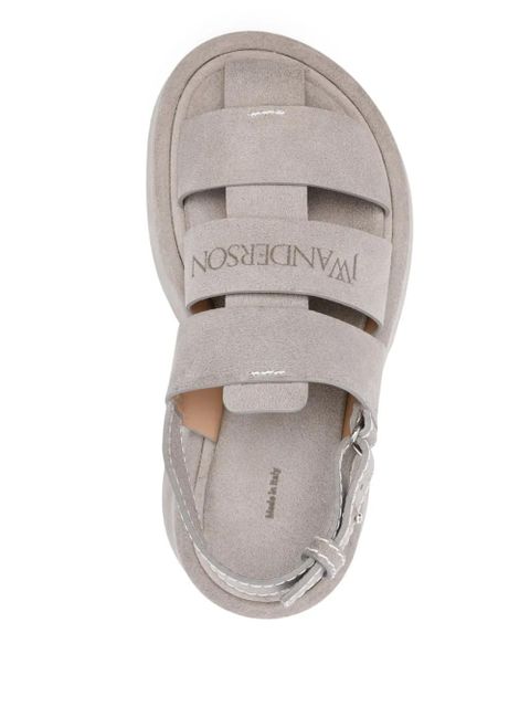 JW Anderson suede platform fisherman sandals - Grey