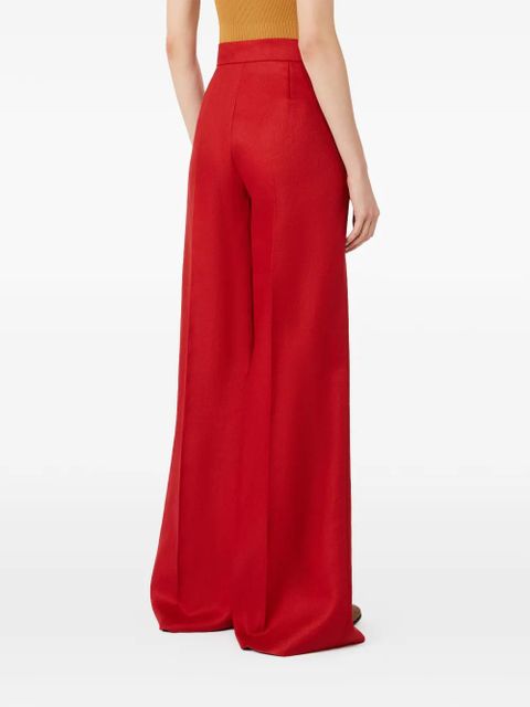 Max Mara Badesse wide-leg trousers - Red